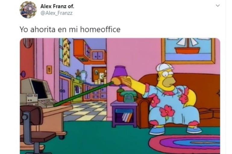 meme homero simpson cuarentena